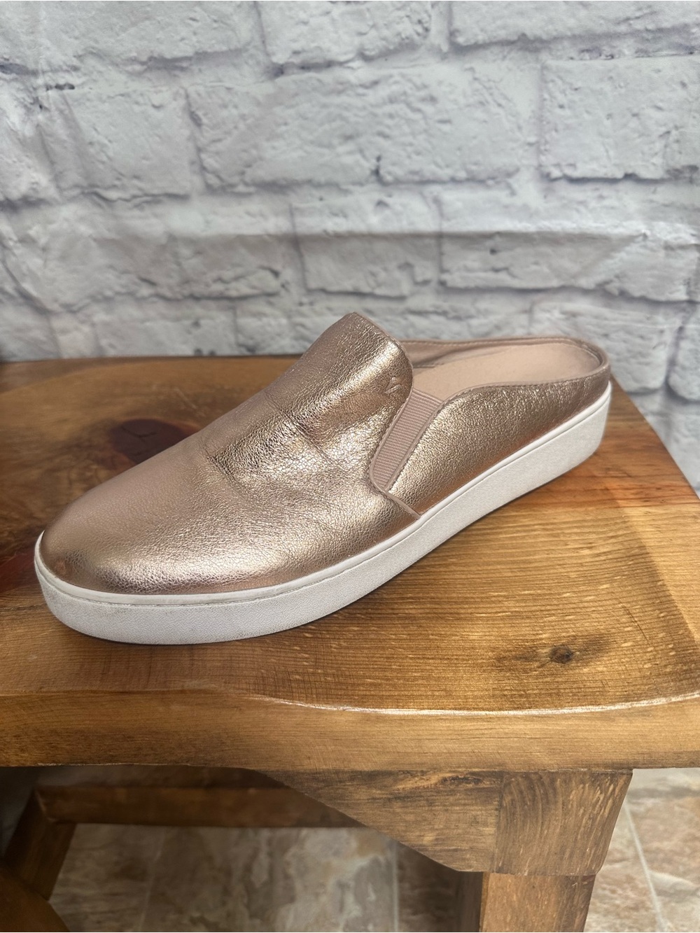 Vionic Dakota Metallic Rose Gold Slip-On Mule